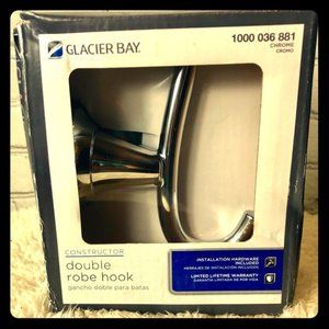 New Chrome Double Robe Hook